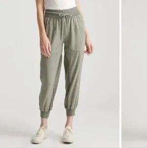 Quince ultra light utility joggers pants sweatpants Women's Size XS extra small pockets grey