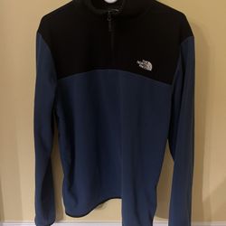 North Face Quarter Zip Fleece Size M