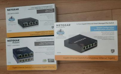 Netgear 5 port ethernet switches