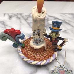 Rare Jim Shore Disney Traditions Jimmy Cricket light Figurine #(contact info removed)