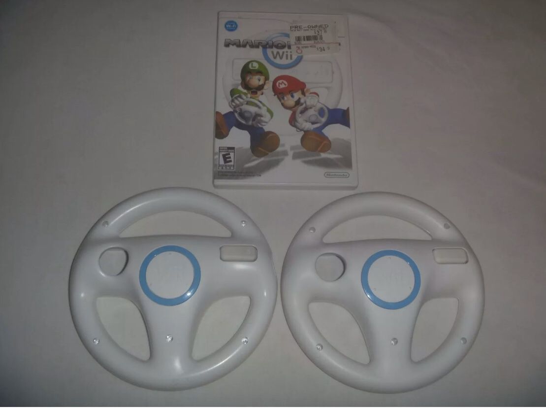 Mario Cart with wheels for Nintendo Wii