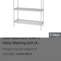  Steel 5 Shelving Unit .. Brand New In Box