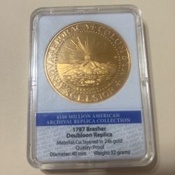1787 BRASHER DOUBLOON REPLICA