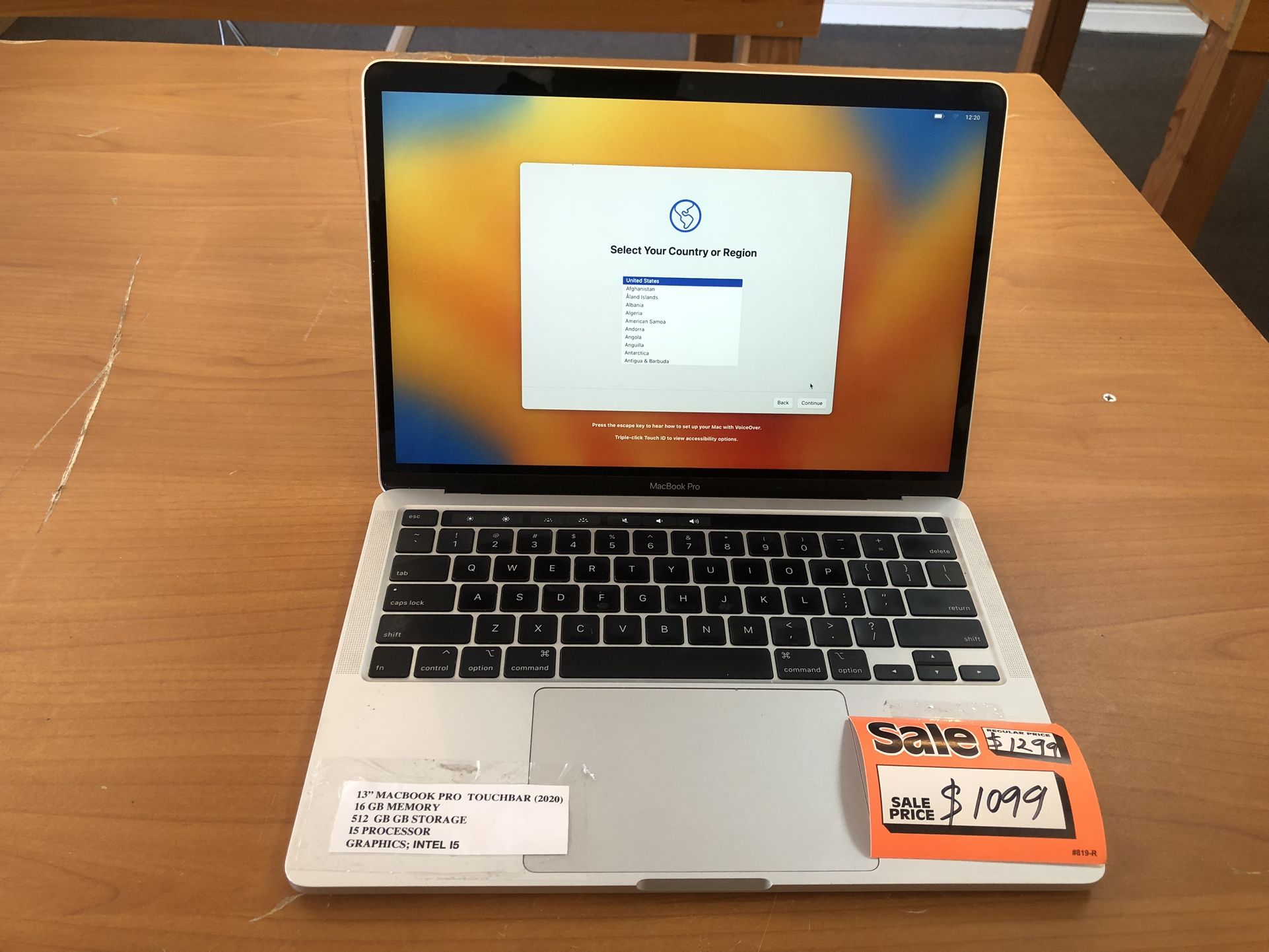(2020) 13” MacBook Air 