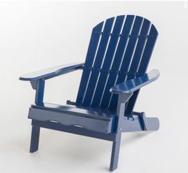Blue patio chairs (4 available)