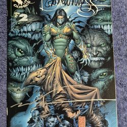 THE DARKNESS 2 SIGNED x2 ENNIS SILVESTRI 1997 NM TOP COW IMAGE COMICS