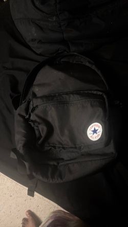 Black converse book bag