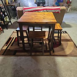 High Top Table And 4 Stools