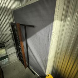 Queen Metal Bed Frame And  Box Spring