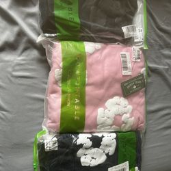 Denim Tears Hoodie Black Blue And Pink 