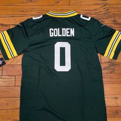  New Green white Mathew Golden Green Bay Packers  Jersey #0