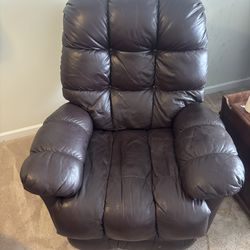Leather recliner