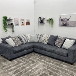 Gray Sectional Couch - Free Delivery 