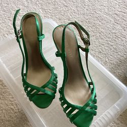 Green Nine West Sandals