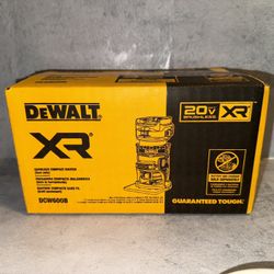 New Dewalt XR 20-volt brushless cordless compact router
