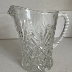 Vintage Small Glass Pitcher