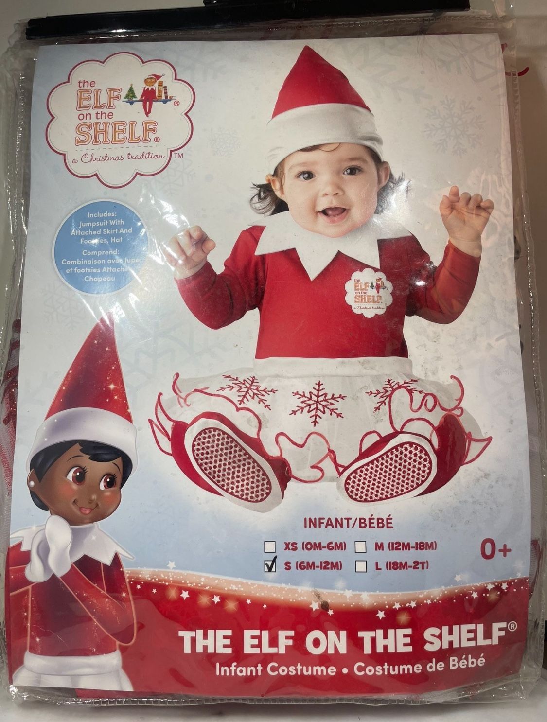 The Elf In The Shelf Infant Costume 6-12M 