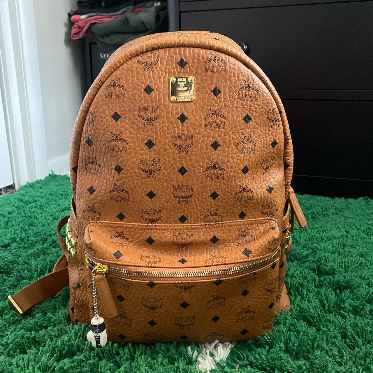 MCM Bag cognac Color Way AUTHENTIC