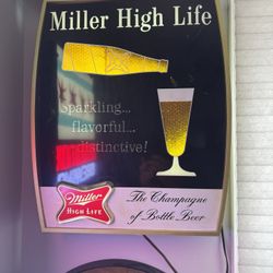 Miller High Life Motion Beer Sign