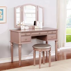 Vanity With Stool.  New In Box. 