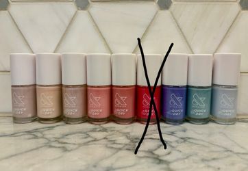 Olive & June Quick Dry nail polishes - variety of shades including nudes, pinks, red, purple, teal, and light blue. New/unopened. Gift-giving conditio