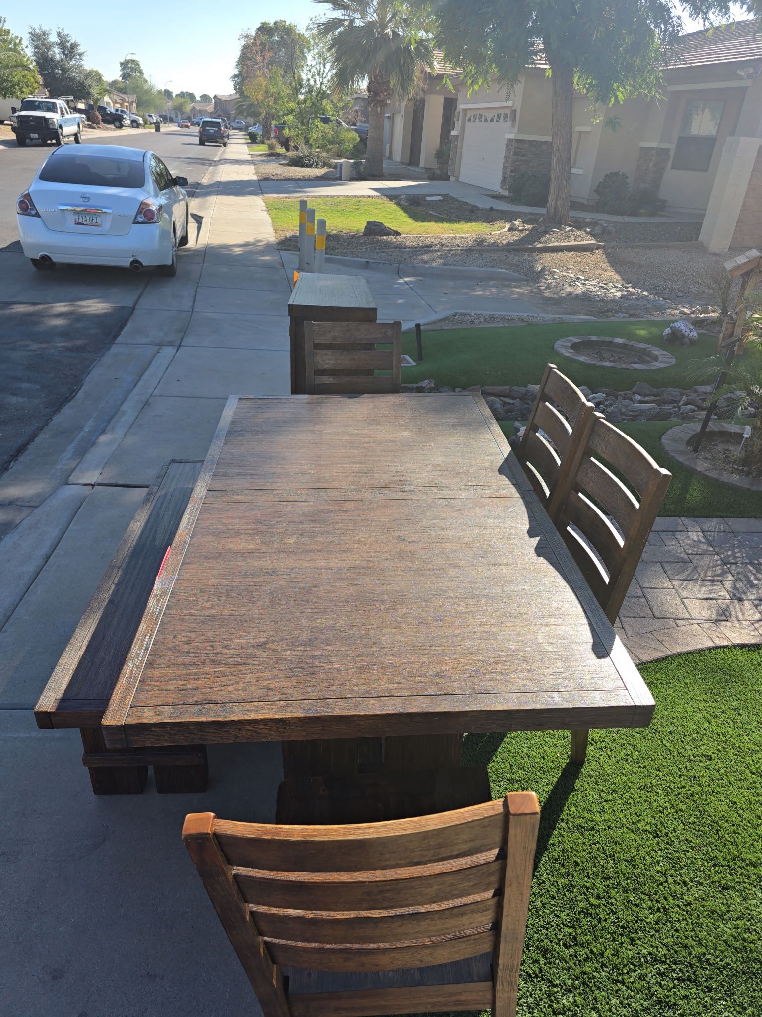 Dining Table And Kitchen Buffet Sideboard