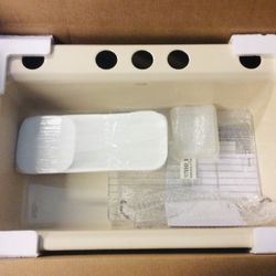 Cast Iron Undermount Sink -almond/bisquit