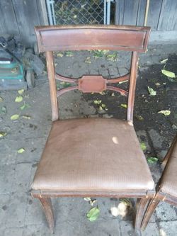 Pair if vintage mahogany chairs