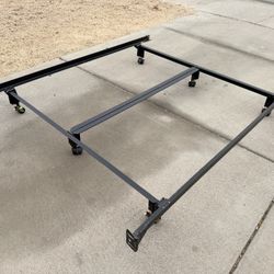 Black Metal Queen Bed Frame - 72” x 60”