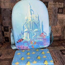 Little Mermaid Loungefly And Flounder Wallet