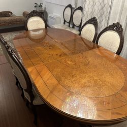 Italian Dining Table And 10 Chairs 