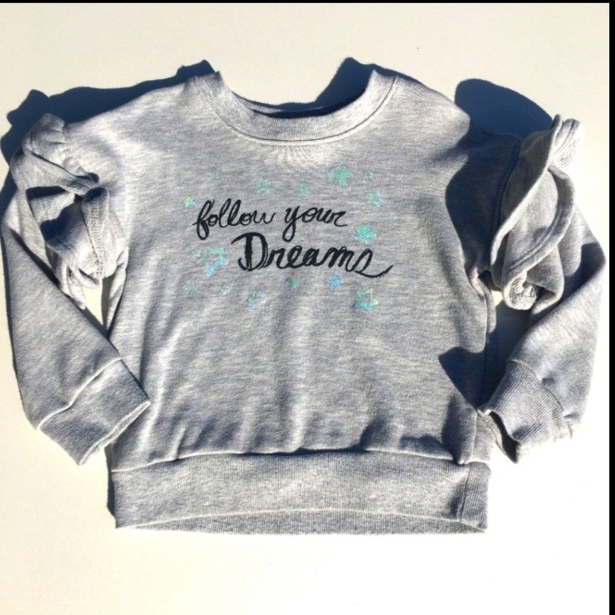 Art Class Follow Your Dreams Sweater Size  4T Gray