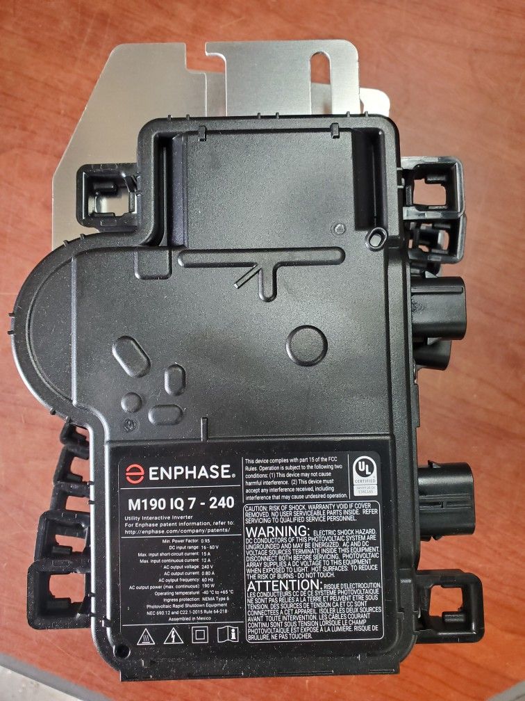 Enphase M190 IQ 7 Micros.