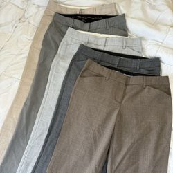 Lot of 5 Pairs of Express Editor Dress Work Pants Size 2 & 2L
