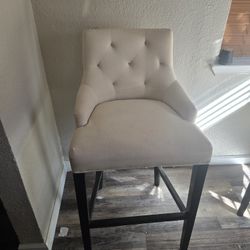 Elegant Tufted Bar Stools – Set of 2