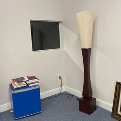 Wooden Base Lamp