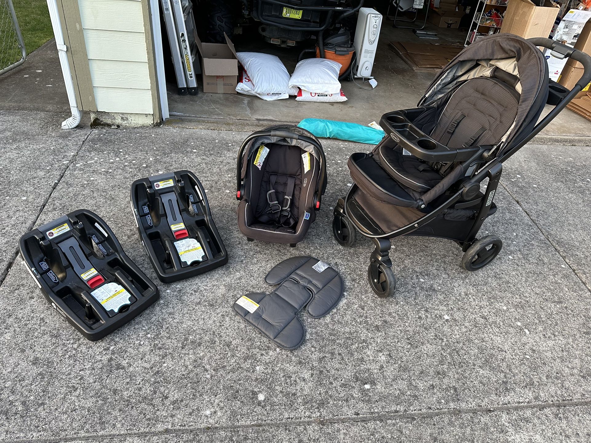 Graco Modes Travel System (Car Seat, Stroller, & 2 Bases!!)