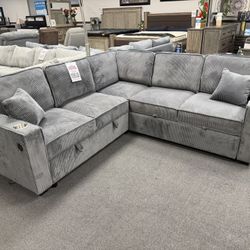 Gray Sofa Sectional Sleeper