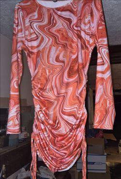 Orange Spandex Dress