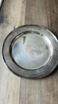 Reed & Barton round serving tray