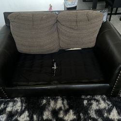 USED COUCHES (3 SEAT & 2 SEAT) + seat covers (black&grey)