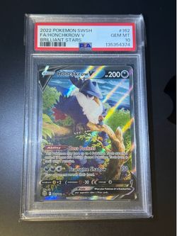 2022 Brilliant Stars Honchkrow V Full Art 162 PSA 10