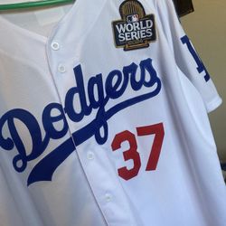 white dodgers world series hernandez jersey 