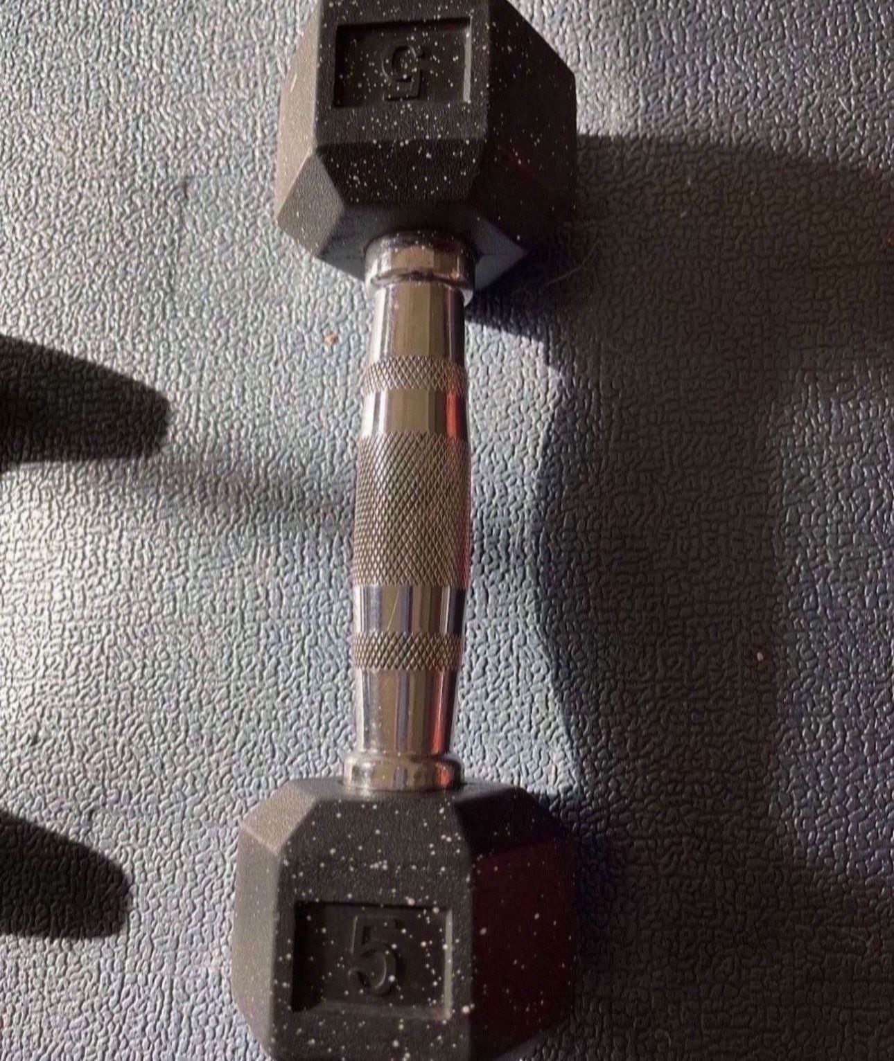 Dumbbells - 8lb Weighted Bar - 1lb Ankle Weights LOT