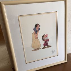 1993 Limited Edition Disney “Snow White And Grumpy” Serigraph with COA