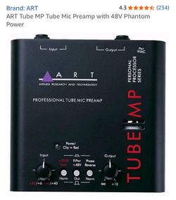 ART Tube MP Tube Mic Preamp with 48V Phantom Power