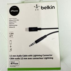 3.5 mm Audio Cable with Lightning Connector Câble audio 3,5 mm avec connecteur Lightning