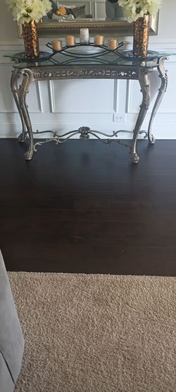 Heavy  Decorative end tables, purchased from Havertys furniture store