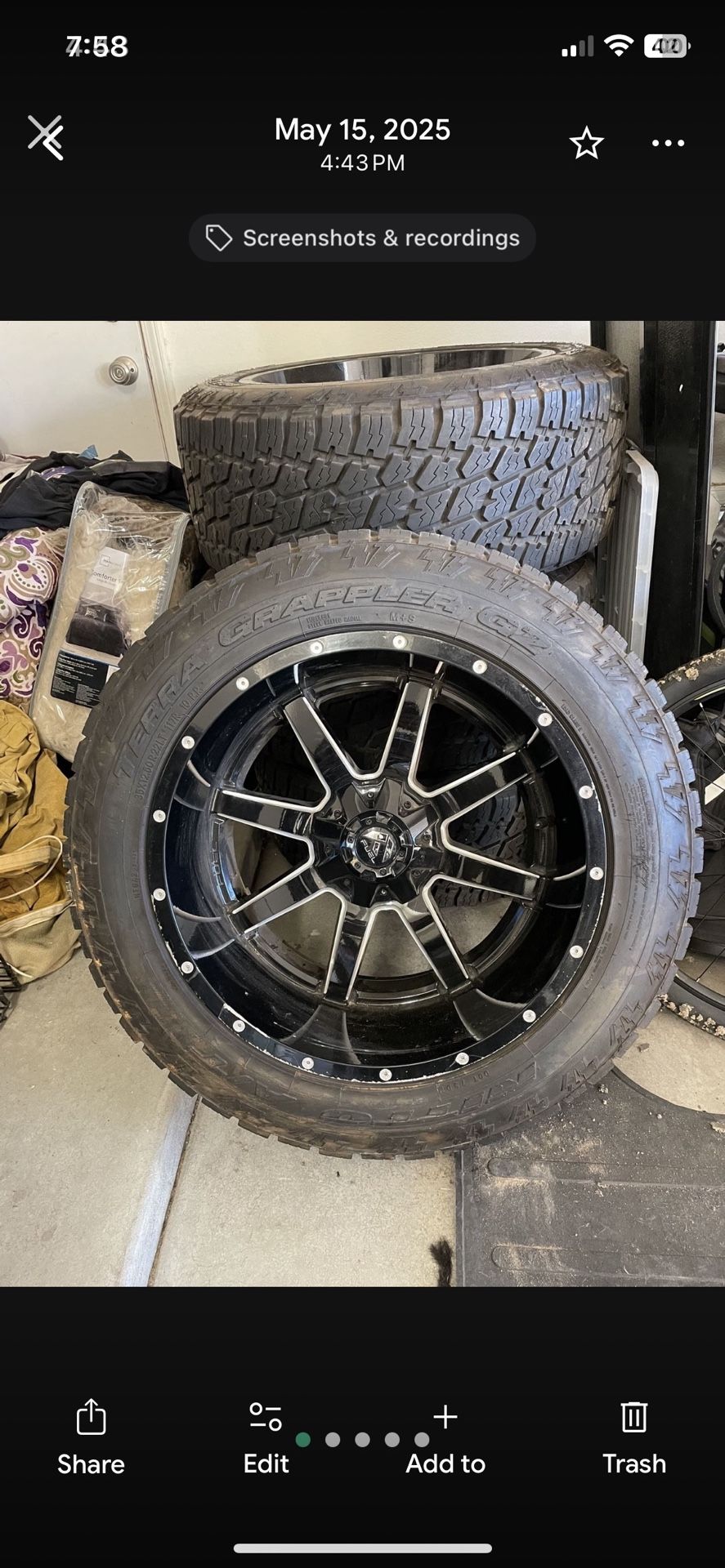22in Fuel Rims And Tires 