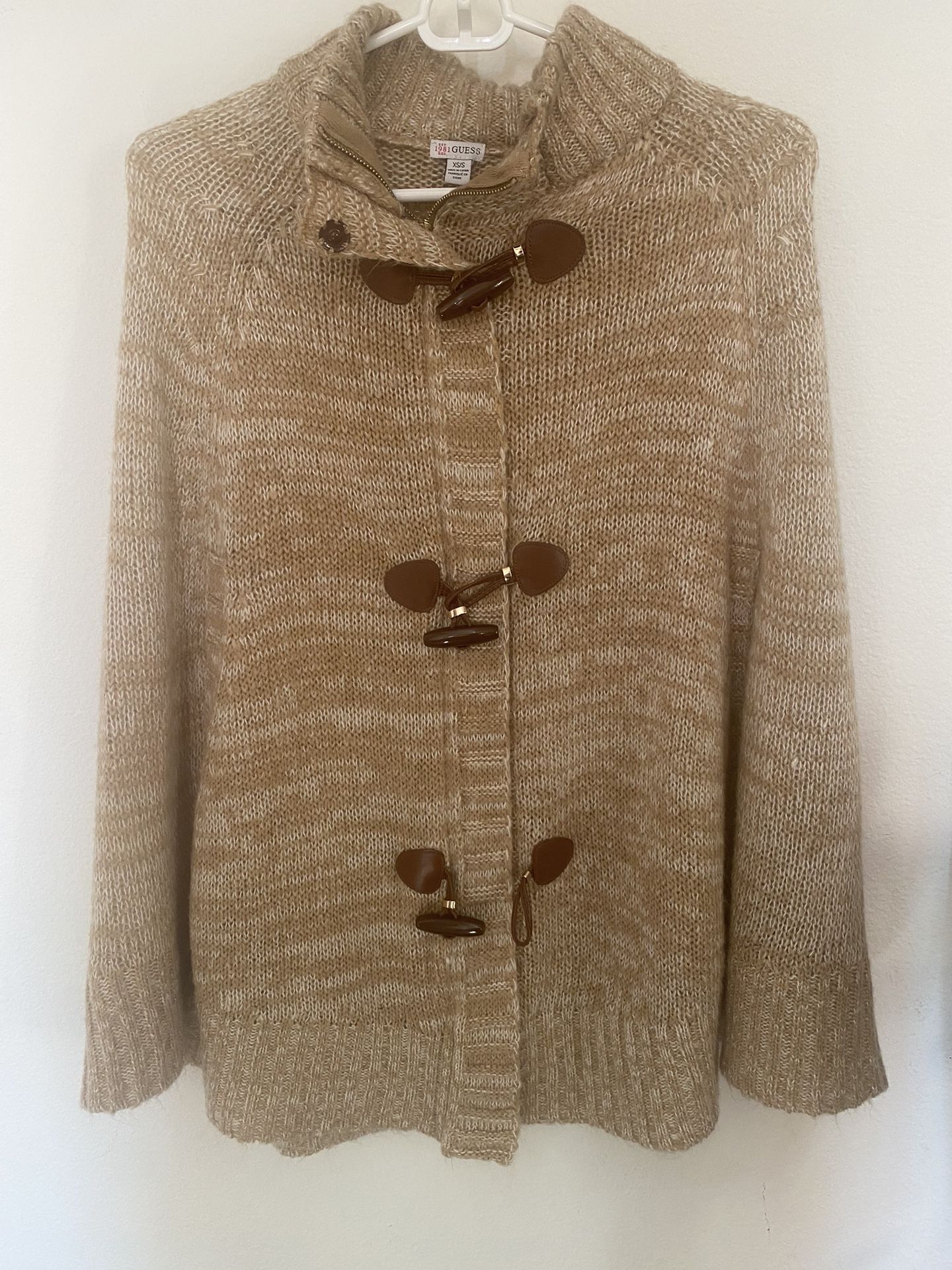 Womens Knit shawl Like Sweater